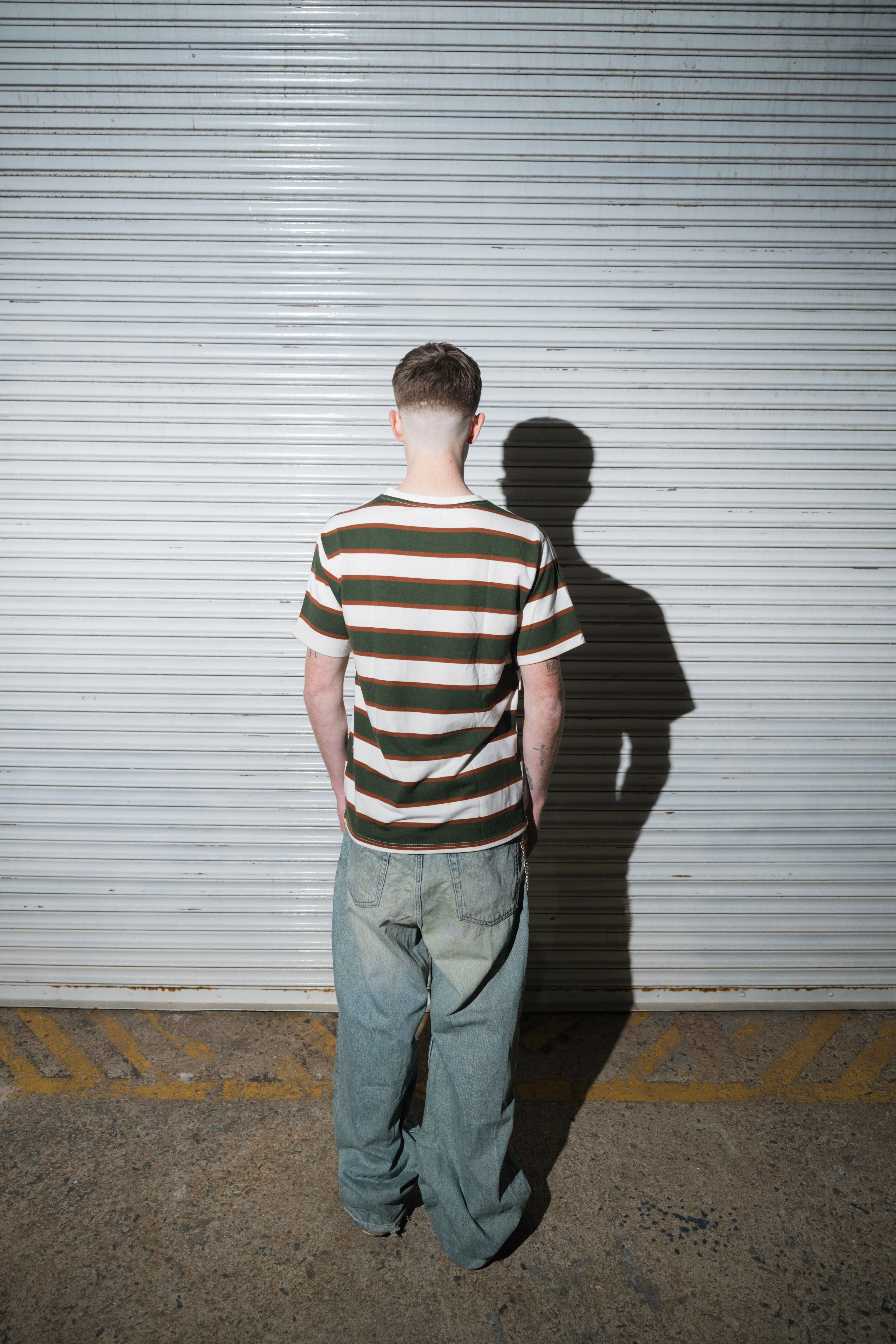 PALACE SKATEBOARDS EMBROIDERED STRIPE TEE