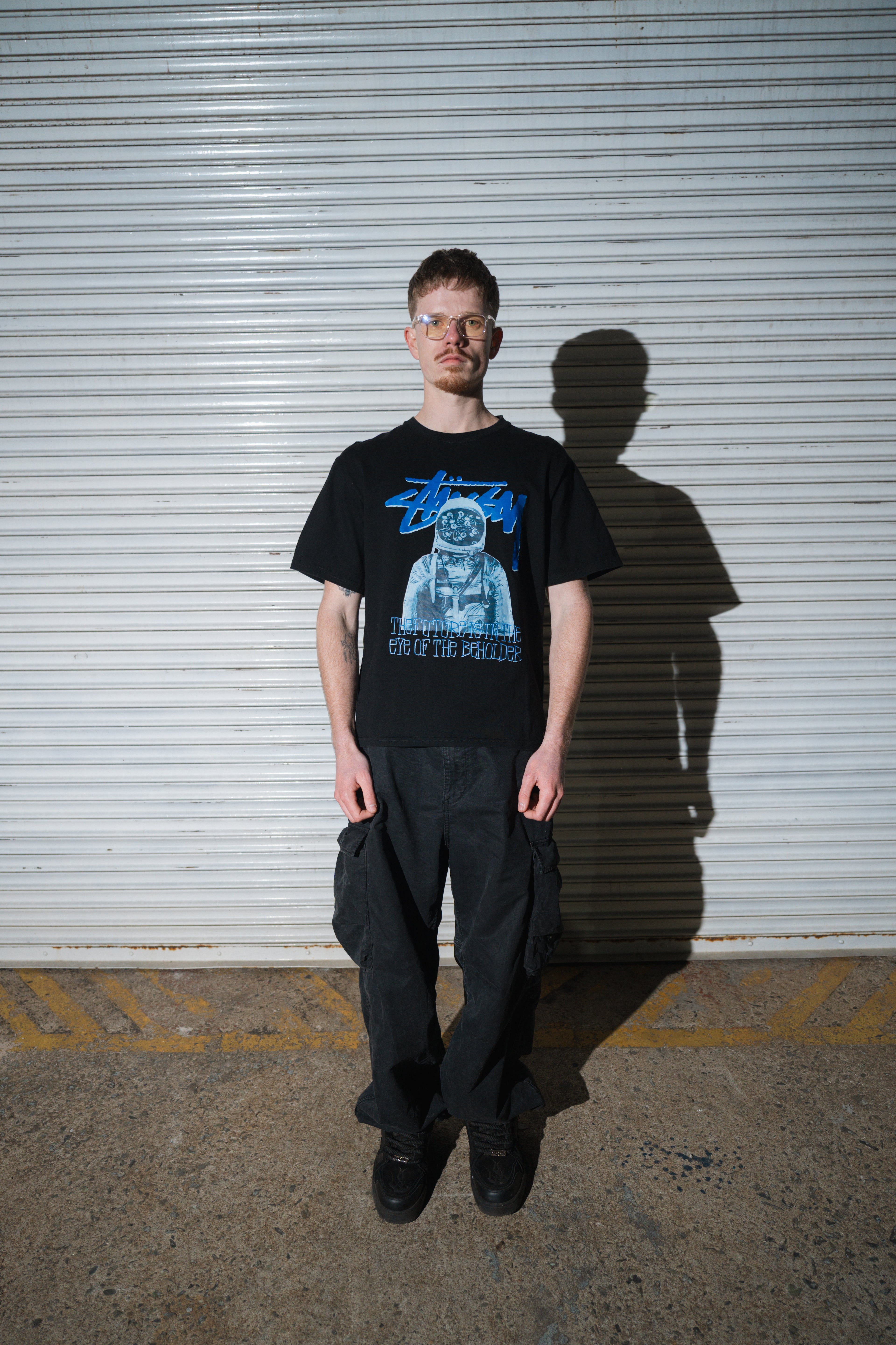 STÜSSY SPACEMAN PIGMENT DYED TEE