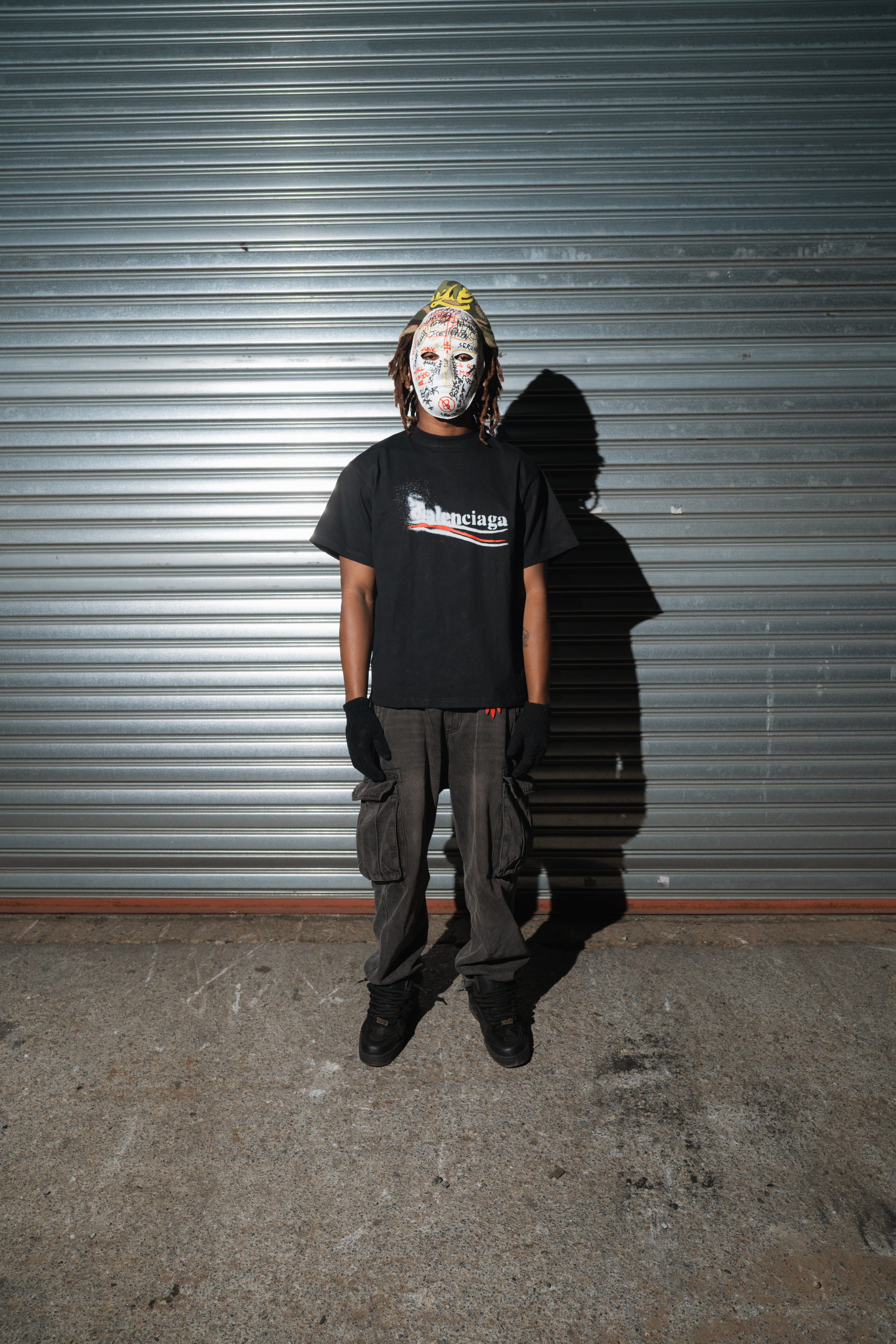 BALENCIAGA POLITICAL STENCIL TEE
