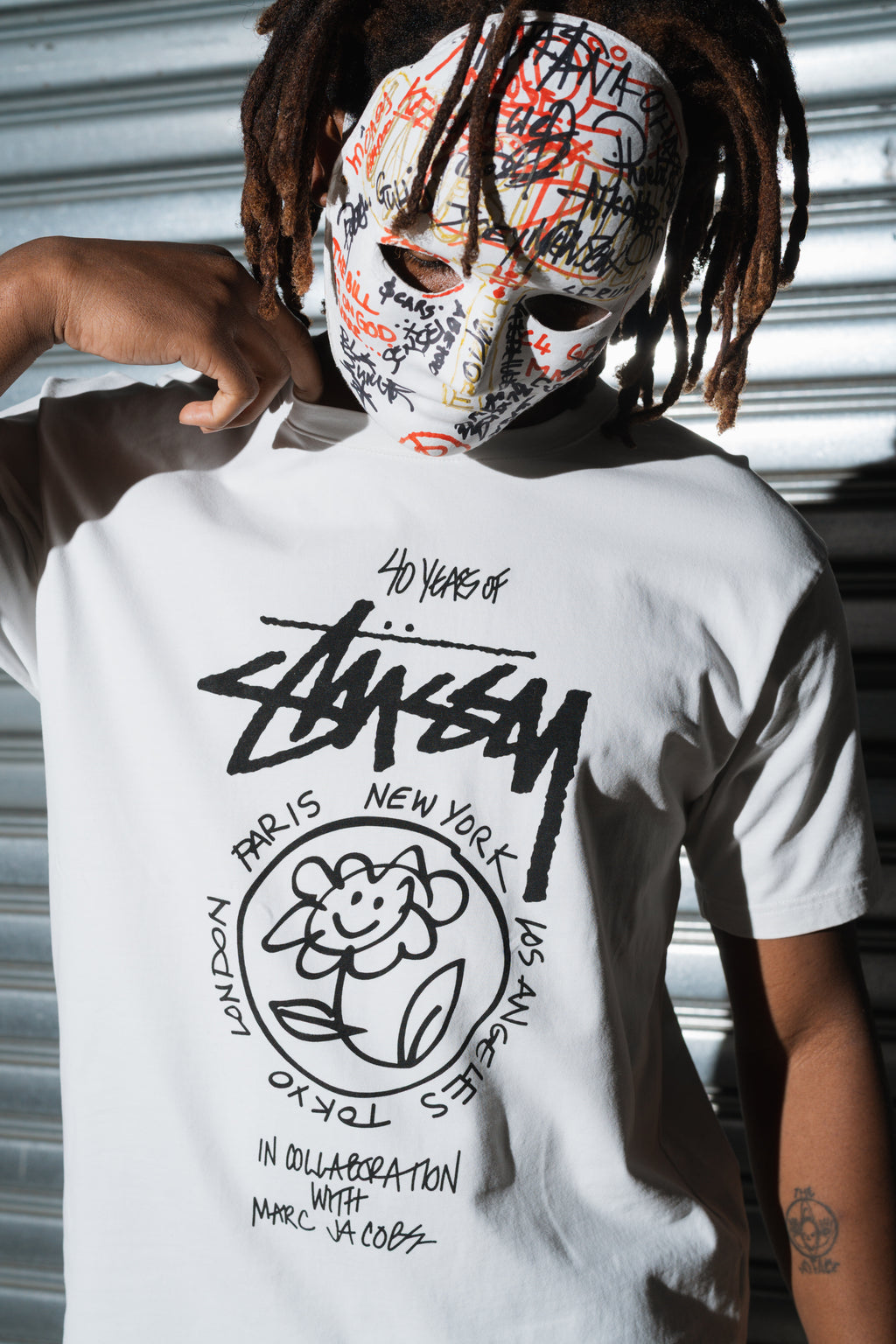 STÜSSY X MARC JACOBS 40TH ANNIVERSARY TEE