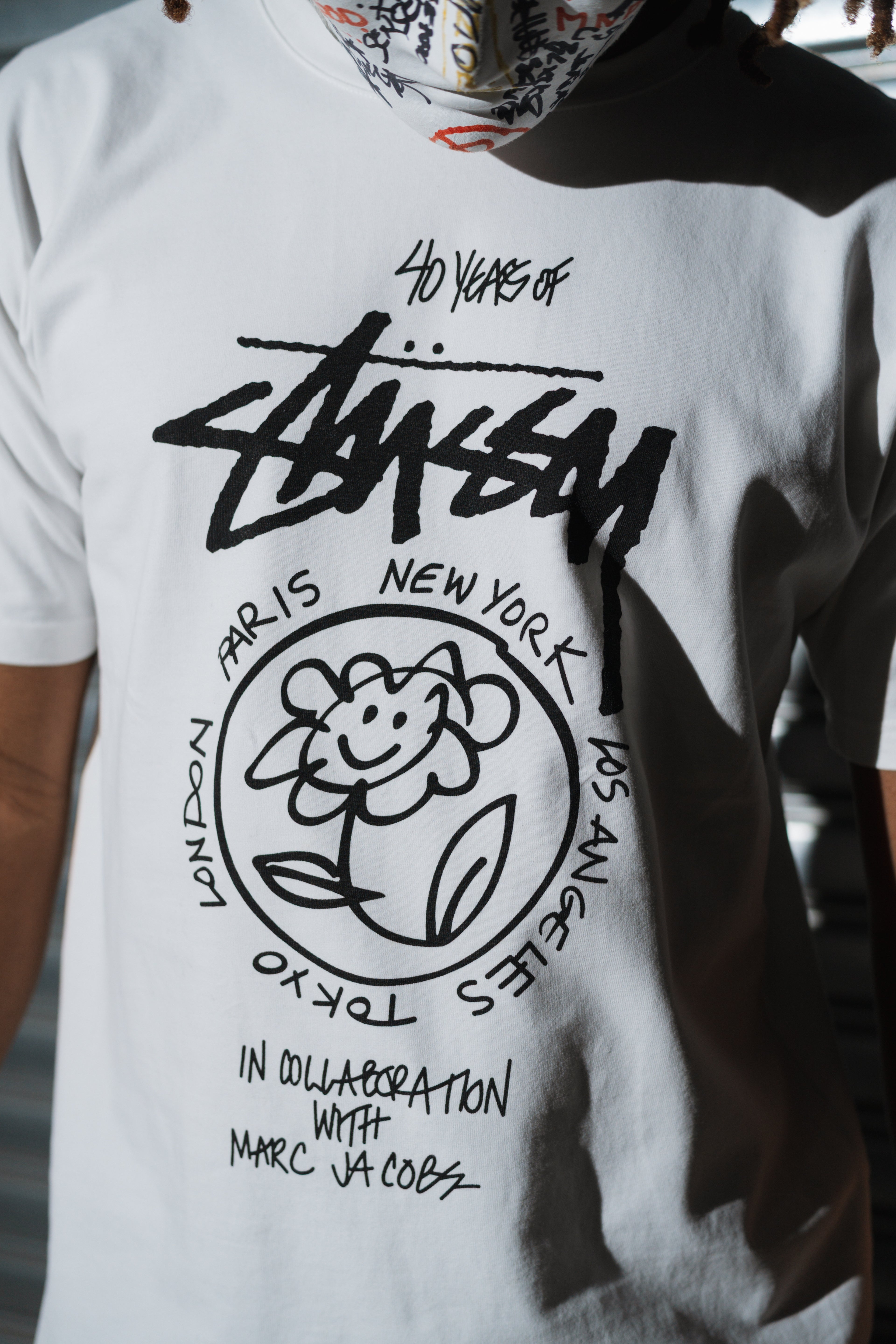 STÜSSY X MARC JACOBS 40TH ANNIVERSARY TEE